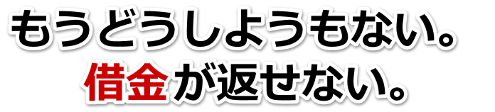 何も考えられない。借金が返せない。阪南市で弁護士や司法書士に無料相談する